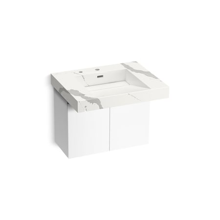 Kohler Constellation 30In Wall-Mount Lavatory System In Et Bianco Cal 81029-BPW-KEB